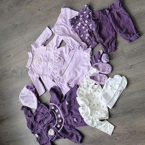 Gymboree purple lamb set